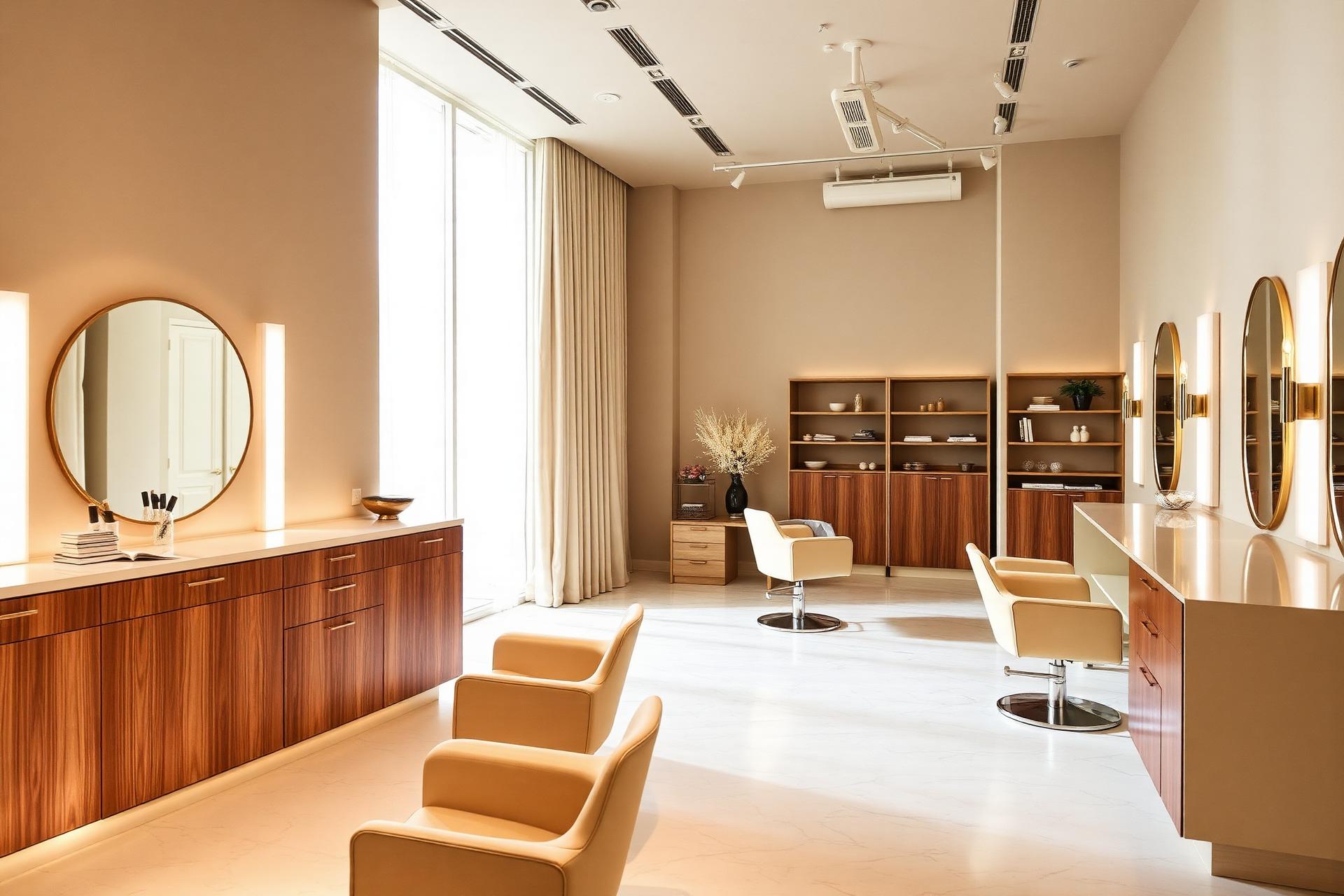 Intérieur du salon Aimé Mbweta